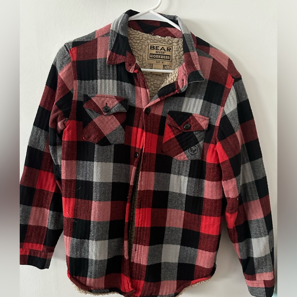 BEAR river workwear brand checkered medium flannel